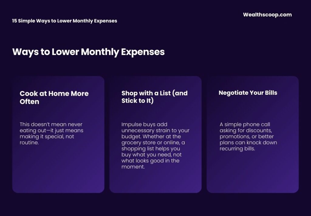 15 Simple Ways to Lower Monthly Expenses How to Cut Monthly Bills Without Sacrifices