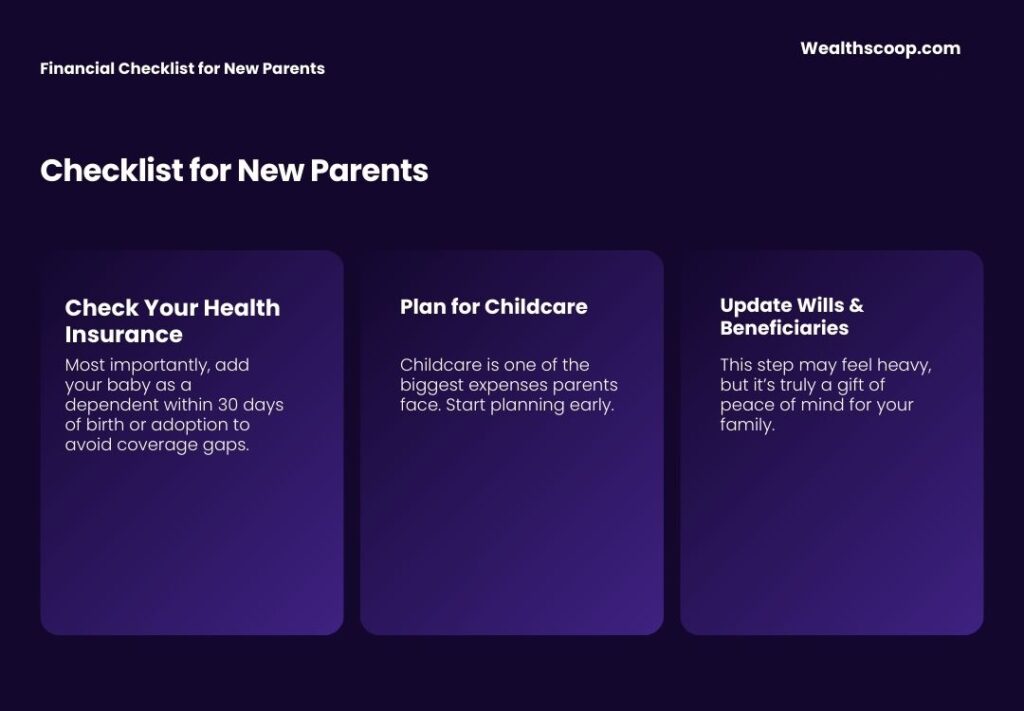 Financial Checklist for New Parents Financial Checklist for New Parents