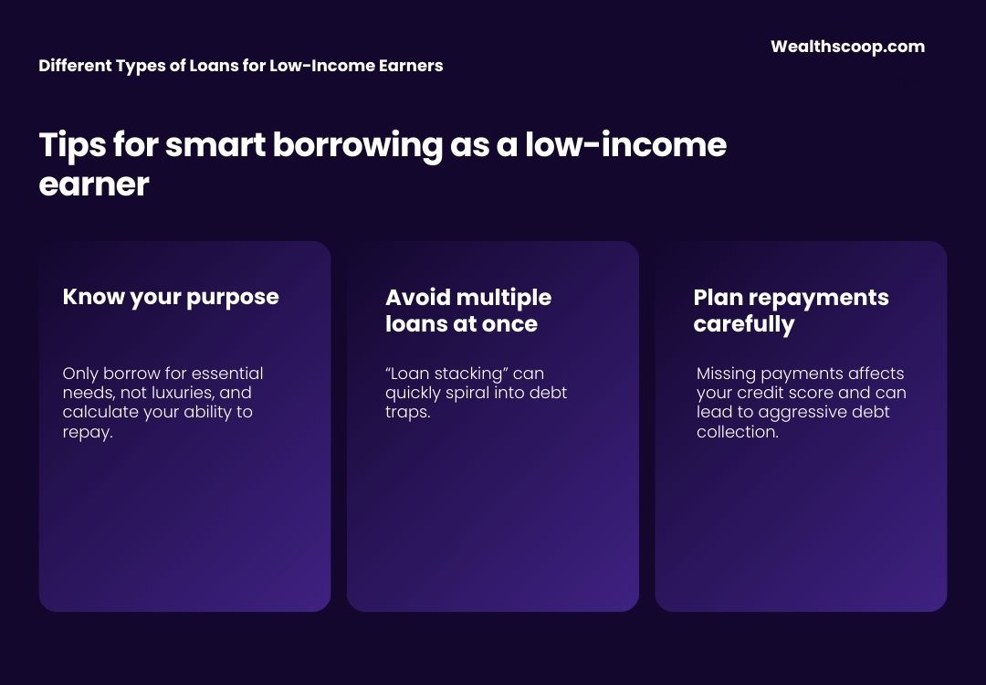 Different Types of Loans for Low-Income Earners Different Types of Loans for Low-Income Earners