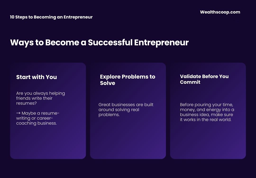 10 Steps to Becoming an Entrepreneur