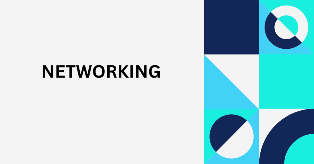 blue and cyan geometric technology professionalbusiness services linkedin single image ad